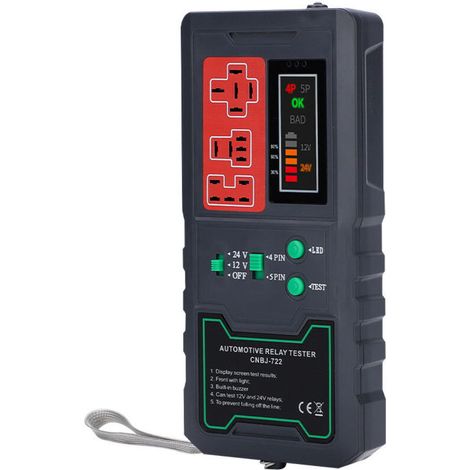 Testeur de relais automobile, prise US 100V à 240V, prise de Conversion ue 125V 250V, pour l'entretien des voitures et des motos (1/4)