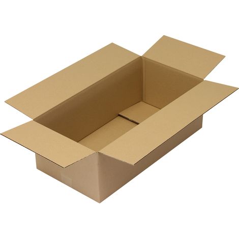 Faltkarton 1-wellig Maße 610x380x280mm Qualität 1.30 C braun braun (1/2)