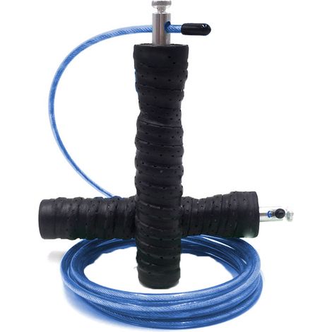 Corde À Sauter De Vitesse - Câble En Acier Réglable Sans Outil - Poignées Ergonomiques Antidérapantes - Pour Crossfit Et Fitness - 1 Pièce (1/5)