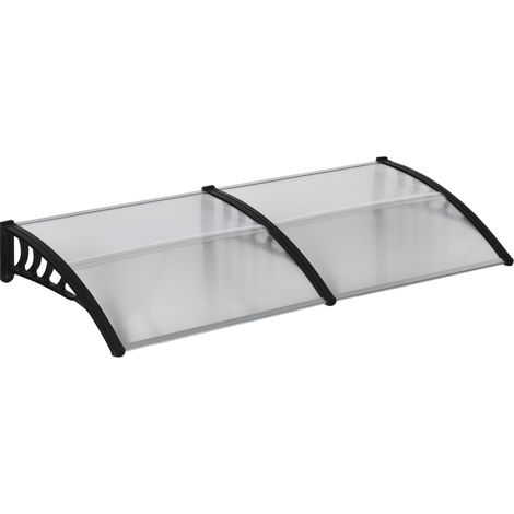 CHICFURN marquesina para puerta de entrada 200x96x27 cm policarbonato transparente UV (1/5)