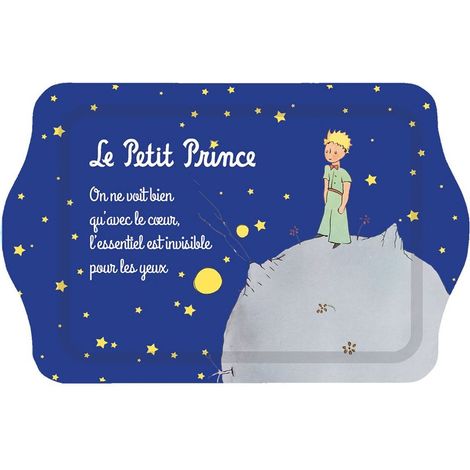 Plateau vide poche bleu foncé Le Petit Prince 20 x 14 cm