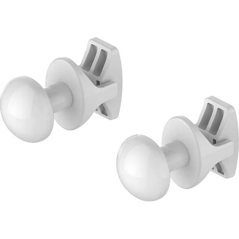 Set appendini smart in ABS bianco per scaldasalviette e termoarredo (1/4)