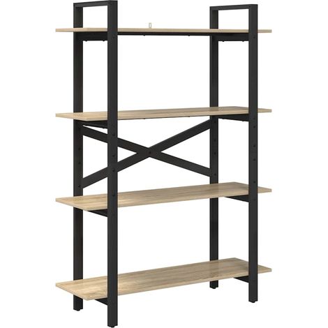 Maison Exclusive - Bücherregal Sonoma-Eiche 100 x 33,5 x 140 cm H