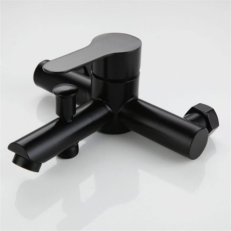 Robinet de douche mural en acier inoxydable 304, robinet de baignoire triple, mitigeur eau chaude/eau froide, robinet à bec (1/5)