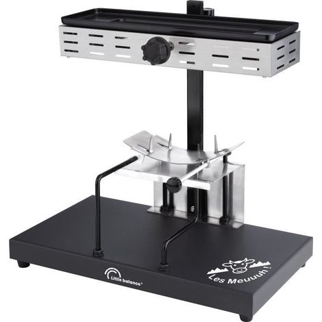 Appareil à raclette 850W pour 4 personnes – Noir – Non gril – Non crêpière – Pour soirées conviviales – Little Balance