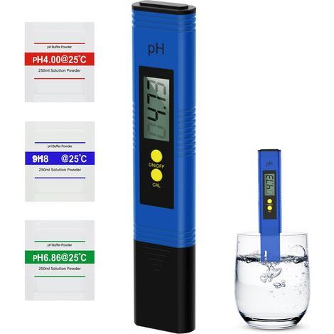 Hochpräzises digitales pH-Meter 0,01, pH-Tester 0–14 mit automatischer Kalibrierung für Schwimmbadwasser, Aquarium, Trinkwasser, Wasserqualitätsanalyse (1/5)