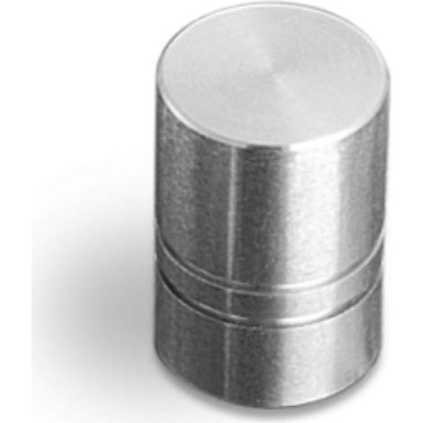 Bouton acier - Décor : Inox brossé - Diamètre : 18 mm - Matériau : Acier - VERGES