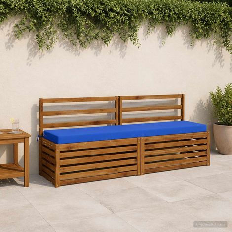 vidaXL Cojín de banco SOEST 100% Poliéster Azul Royal 170 x 40 x 8 cm (1/5)