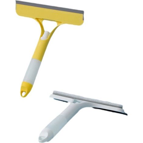 Sollbry 2 pièces Douche en Silicone,Vitre Douche,Remplaçable Silicone Salle de Bain Douche pour Vitre,Vitre Douche,Polyvalente pour Fenêtre(Jaune, blanc) (1/5)