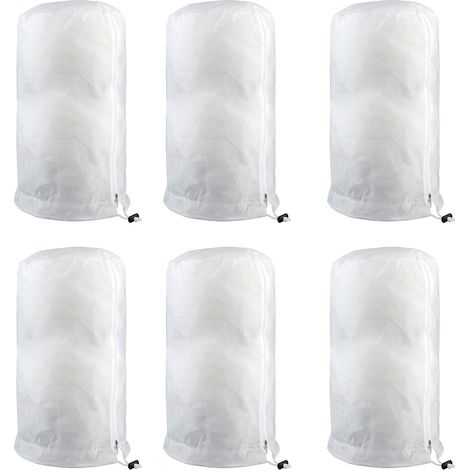 6PCS Winterschutz Für Pflanzen, 200 x 240 cm Frostschutz Kübelpflanzensack, Winterschutz Kübelpflanzensack, Frostschutz Schutzhaube, Atmungsaktiv Pflanzenschutzhaube, Winter Frostschutz Vlies