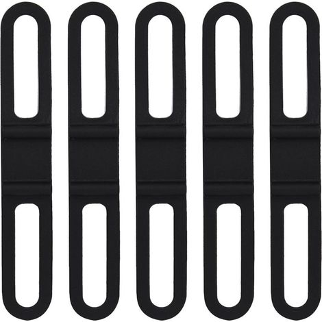 Lot de 5 sangles en silicone multifonction pour vélo, support universel pour lampe torche (1/5)