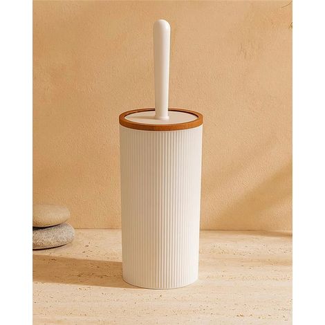 Portascopino a pavimento in plastica bianco London (1/3)