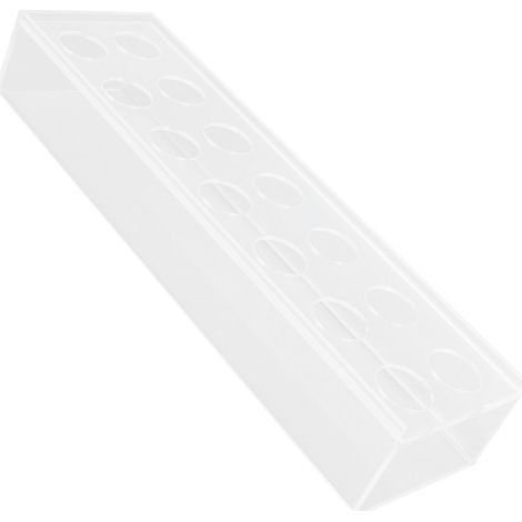 Elegante rechteckige Vase aus transparentem Acryl, ideal als Tischdekoration für Blumen, zur Wohndekoration, für Hochzeiten oder Partys, mit 14 Löchern (1/5)