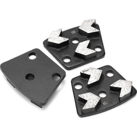 Lot de 3 Disques Diamant Trapézoïdaux pour Meuleuse Béton, 16 Noir, Outils de Rectification (1/5)