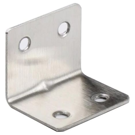 Set mit 50 Metallwinkelverbindern (30 × 30 × 40 mm) für Holzmontage und Möbelreparatur silberfarbene L-förmige Verbinder aus Edelstahl