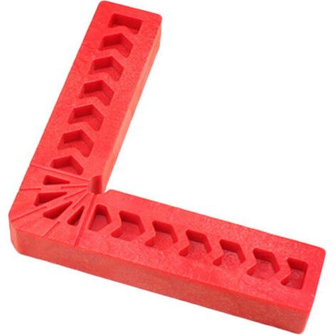 90 Degrés Claiments à Angle Droit Règle D'angle Règle de Bois Fixer de la Main de Travail LIGNE L Fixation de Forme (ORANGE) (1/5)