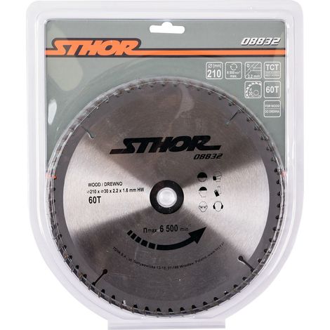 Lama per sega circolare Sthor 08832 diametro 210 mm 60 denti