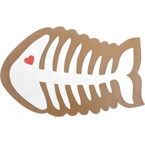 Tappeto Sottociotola Tovaglietta 38x60 Pvc Impermeabile Antiscivolo Tappetino Cane Gatto - Dis.D