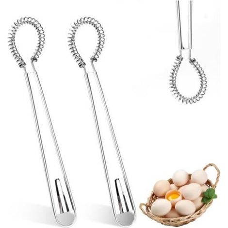 2 pièces, fouet cuisine inox, design profilé, compatible lave-vaisselle, facile à nettoyer, pour pâtisserie et sauces (1/4)