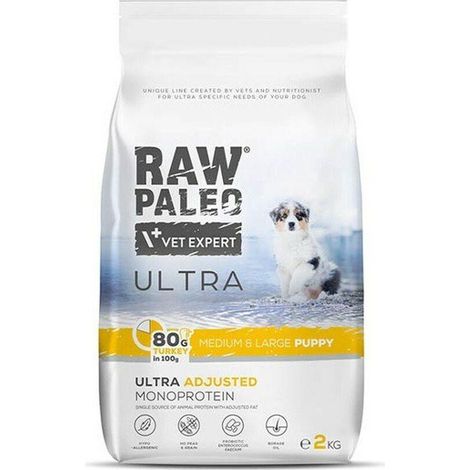 Raw Paleo Ultra Turkey alimento seco para cachorros 2 kg