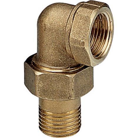 Bocchettone a 3 pezzi curvo Pollici: 3/4" (1/3)