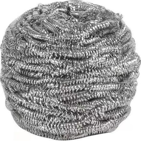 Brosse de nettoyage Grande boule de fil d'acier boule de nettoyage ne laisse pas tomber les scories Pot de lavage en acier inoxydable brosse Pot fournitures de cuisine brosses de nettoyage ménagers(16 (1/5)