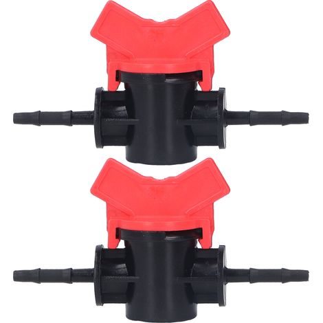 2 pièces régulateur de débit ABS, vanne d'arrêt liquide, pompe à eau, vanne droite, diamètre extérieur 3.5mm (1/5)
