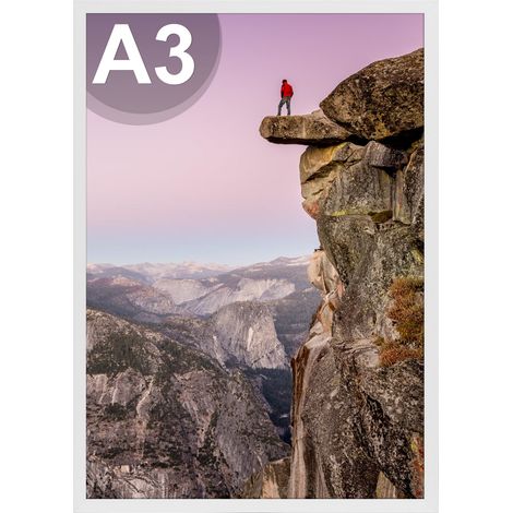 Cadre A3 Blanc Adapté pour Posters, Photos et Puzzles, Grand Cadre pour Salon, Bureau, Galerie Affichage Mural (1/5)
