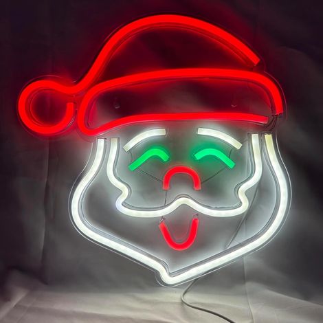 Lampe néon Père Noël - Lampe néon LED - Alimentation USB