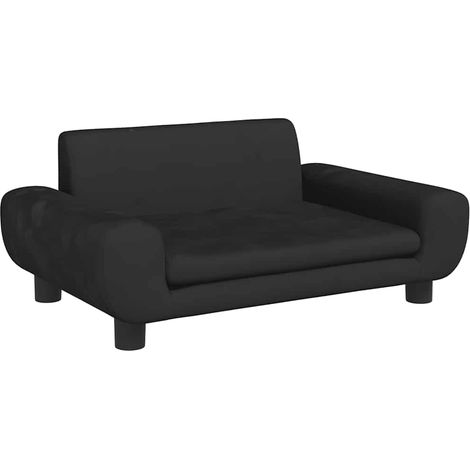 vidaXL Kindersofa schwarz 70x45x33 cm Samt