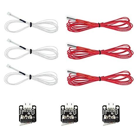 Accessori stampante 3D Creality tubo riscaldante termistore 9 pezzi