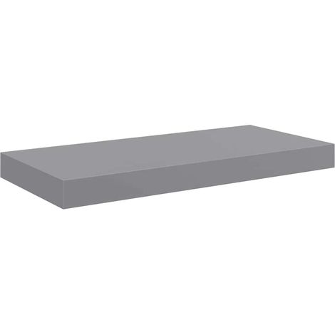 Maison Exclusive - Schweberegal Grau 50x23,5x3,8 cm MDF (1/5)