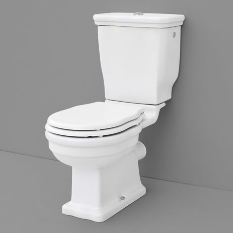 Kronenbach Iota 2.0 Stand-WC Tiefspüler mit Abgang waagerecht inkl. WC-Sitz und Spülkasten (1/2)