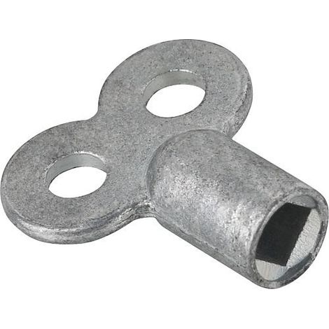 Cle de purge d'air de radiateur en metal - 4 pans 5 mm emballage 100 pcs