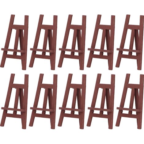 10 Pièces Chevalet Miniature en Pin Robuste, Design Détaillé pour Maison de Poupée, Échelle 1:12 et 1:6, Idéal pour Peinture et Décoration (1/5)