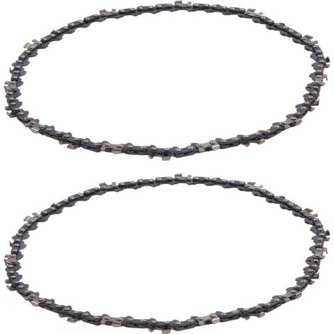 Lot de 2 chaînes de tronçonneuse de 20 cm (8 pouces) en acier au manganèse haute dureté, pour accessoires de tronçonneuse (1/5)