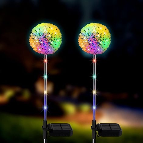 Lampe Solaire Exterieur Jardin, Lampe Solaire LED pour Extérieur IP65 Imperméable Éclairage de Chemin pour Terrasses, Marches, Escaliers, Patios et Décorations de Noël (1/5)