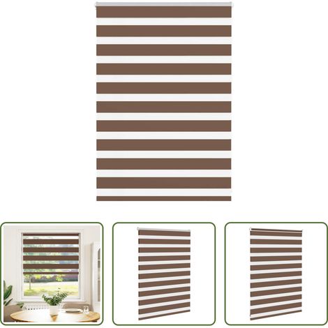 Doppelrollo -  Doppelrollo Braun 115x100 cm Stoffbreite 110,9 cm Polyester (1/5)