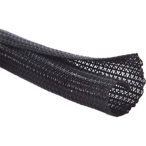 Gaine de protection autobloquante pour câbles (13 mm - 3 m) - Gestion des câbles pour ordinateur et voiture - Noir (1/5)