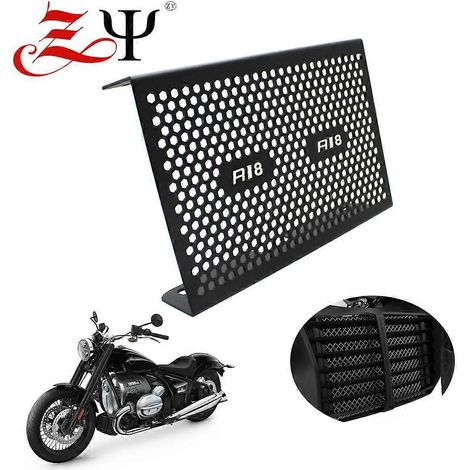 Convient pour BMW R18 2020-2022. Cache de protection pour réservoir d'eau. Filet de protection pour réservoir d'eau. Logo argenté.