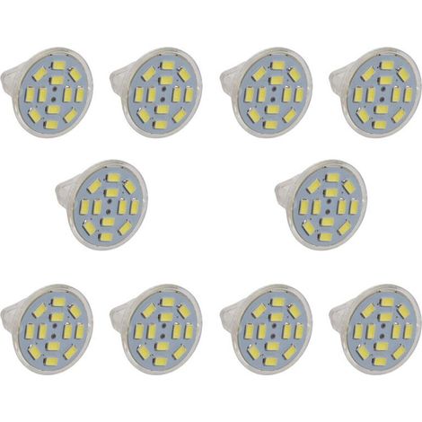 10 focos LED de 6W GU4 (MR11) MR11 12 SMD 5730 570 lm 12V, blanco (1/4)