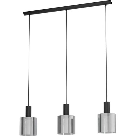 [GEBRAUCHT] B-Ware Eglo Leuchten Gorosiba Hängeleuchte Pendelleuchte Schwarz 3 Flammig Lampe Licht