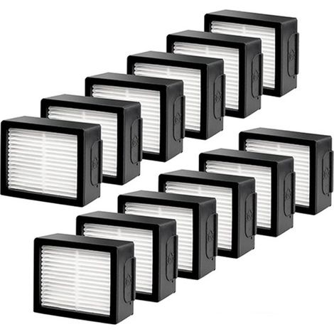 Filtres HEPA de rechange, lot de 12, compatibles avec iRobot Roomba E, I et J, i7, i7+, i3, i3+, j7, j7+, e5, e6, i1, i4 et i8, accessoires pour aspirateurs robots (1/5)