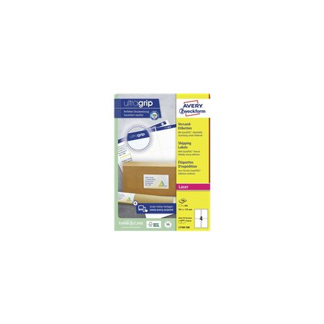 L7169-100 etiqueta autoadhesiva Blanco 400 pieza(s)
