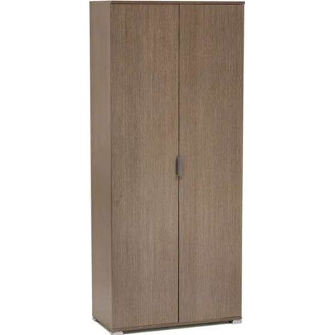 Armadio 2 ante rovere grigio già montato L75 H174 P38 - consegnato già montato (1/2)