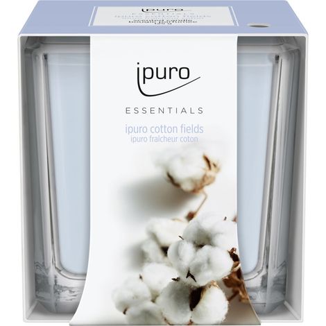 ipuro ESSENTIALS Duftkerze Cotton Fields 125 g Kerze Glas Duft Kerze Kerzen (1/2)