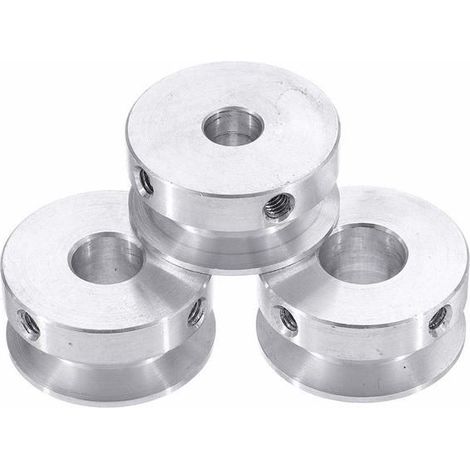 Poulie à gorge unique de 30 mm - 1 pièce - Alliage d'aluminium - Transmission par courroie de 6 mm - Pour arbre de moteur industriel (1/5)