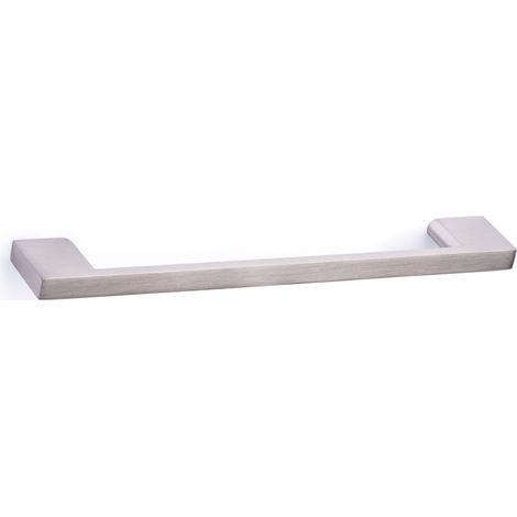 Poignée en aluminium finition nickel satiné, dimensions: 191x9x27mm et inserts: 160mm - talla (1/5)