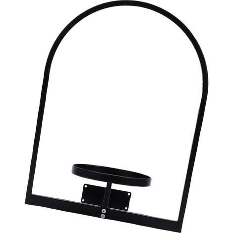 Wall-mounted plant stand, sturdy iron decorative photo frame, flower pot holder for indoor and outdoor use (1/5)