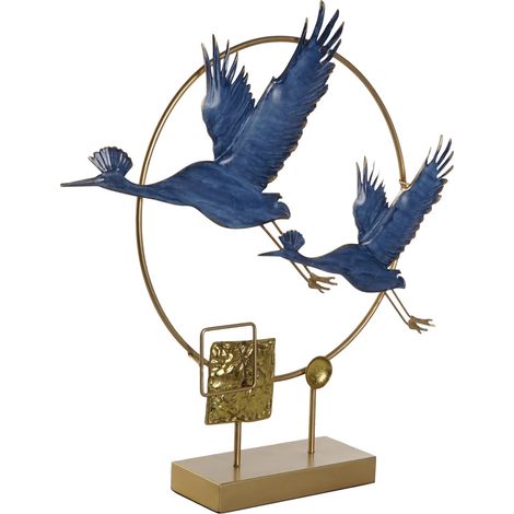 Metalldekoration 51x9x51 Blue Metal Herons Material Multicolored Color Family Innenverfaser Details (1/3)